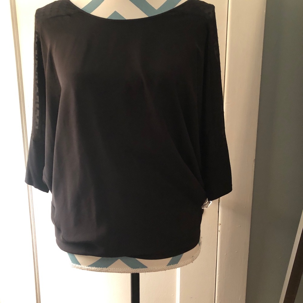 100% Silk “Gold Hawk” Top